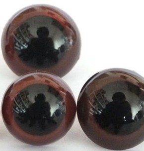Ojitos de Seguridad Marrones 30mm