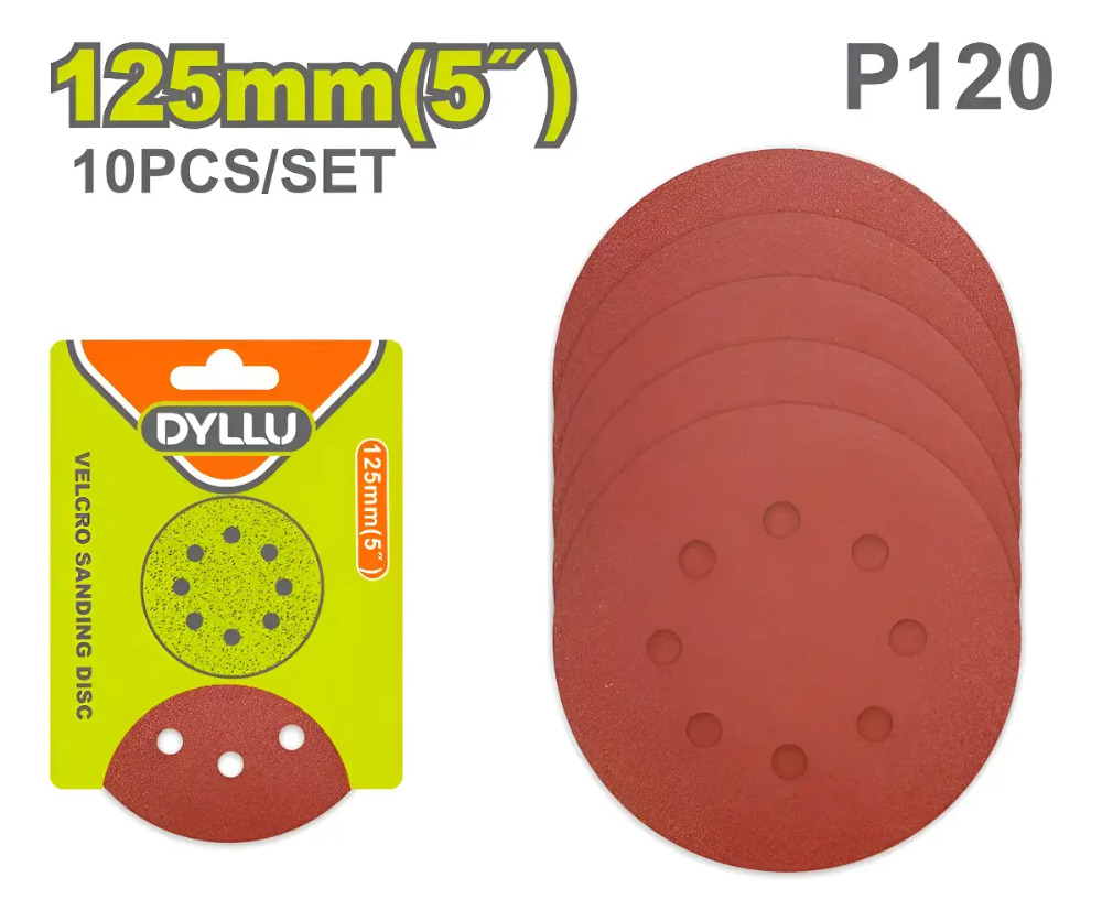 DISCO VELCRO 5 # 120 X 10 PZAS DYLLU