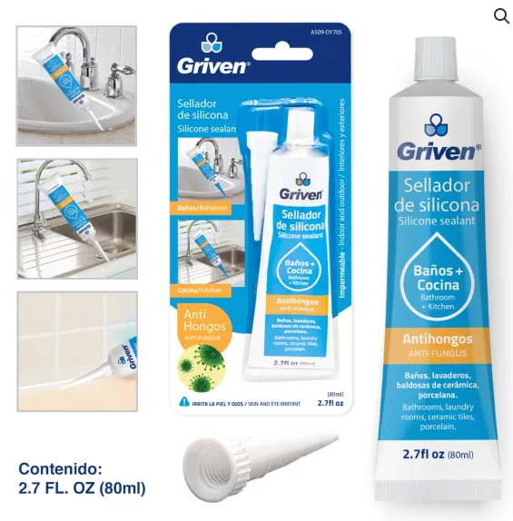SILICON TRANSPARENTE 80 G GRIVEN 4-450