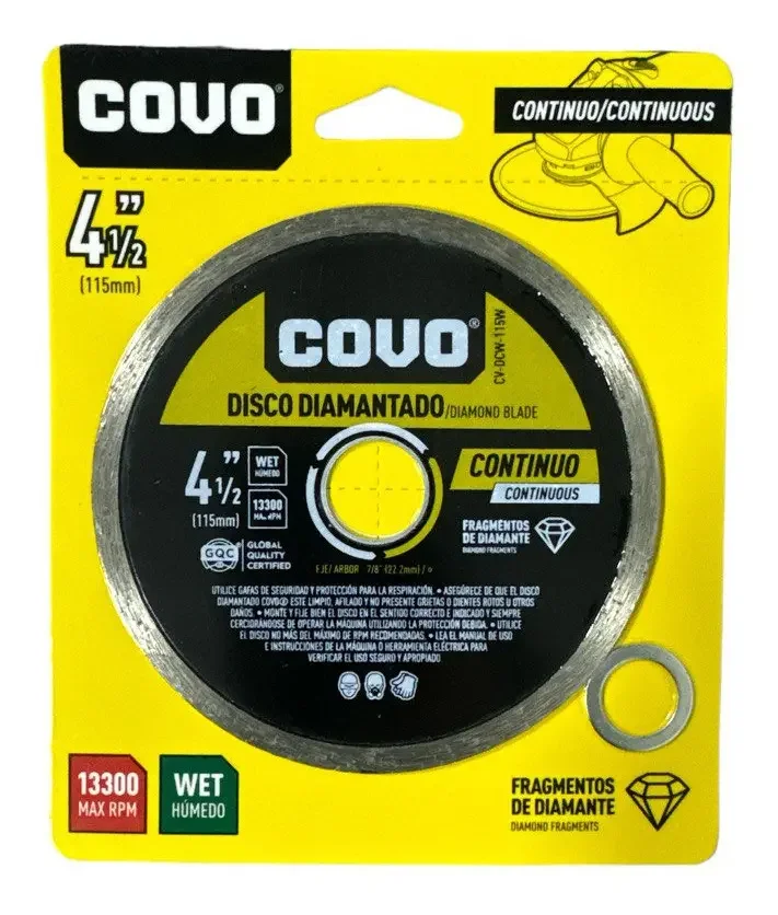 DISCO CORTE CONCRETO LISO 4 1/2" COVO 4-228