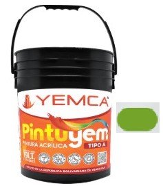 PINTURA TIPO A VERDE PRIMAVERAL CUÑETE YEMCA