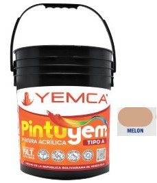 PINTURA TIPO A MELON CUÑETE YEMCA