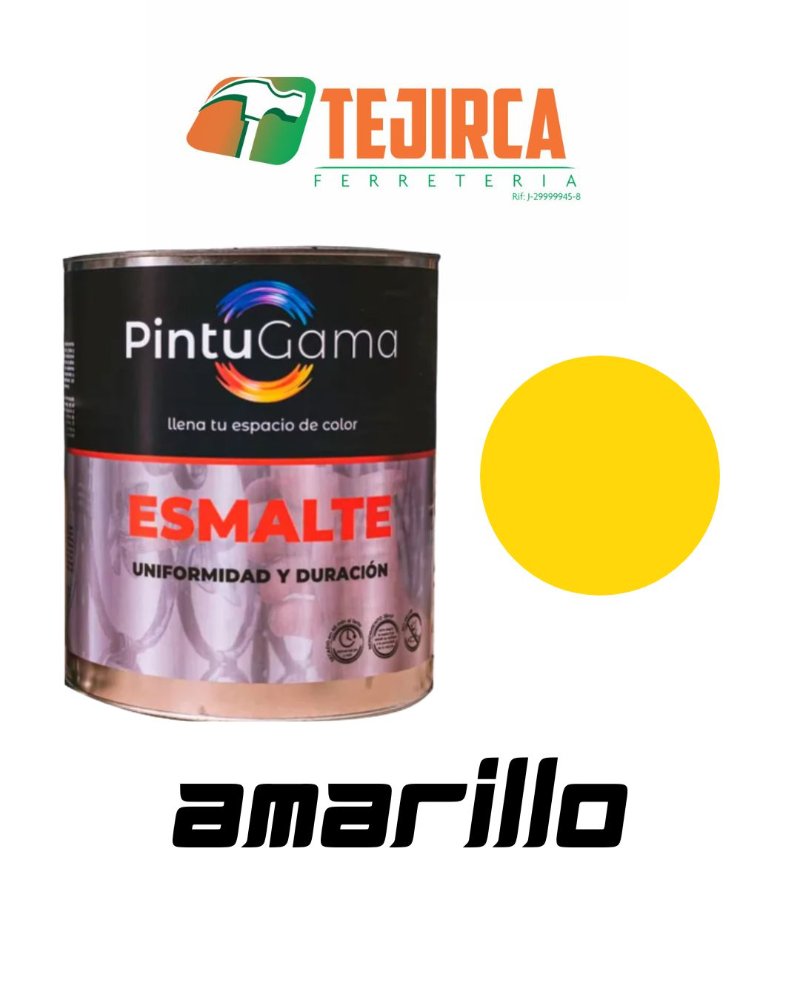 PINTURA ESMALTE AMARILLO GALON PINTUGAMA