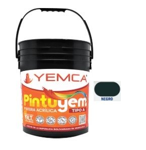 PINTURA TIPO A NEGRO CUÑETE YEMCA