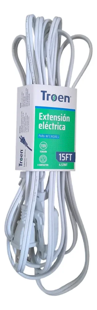 EXTENSION ELECT. DOMESTICA 4,57 M BLANCA TROEN 5-193
