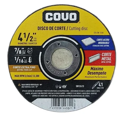 DISCO C/ METAL 4 1/2 PLANO COVO 4-181
