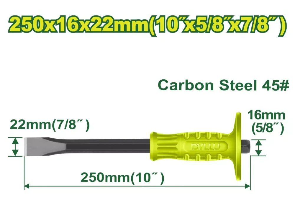 CINCEL PLANO 5/8" X 10" DTCC1301 DYLLU