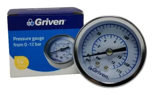 MANOMETRO 1/4" 170 PSI GRIVEN