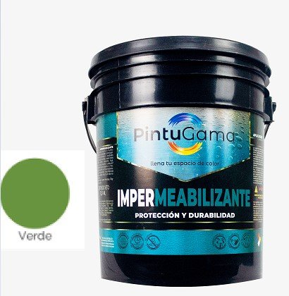 PINTURA IMPERMEABILIZANTE VERDE CUÑETE PINTUGAMA