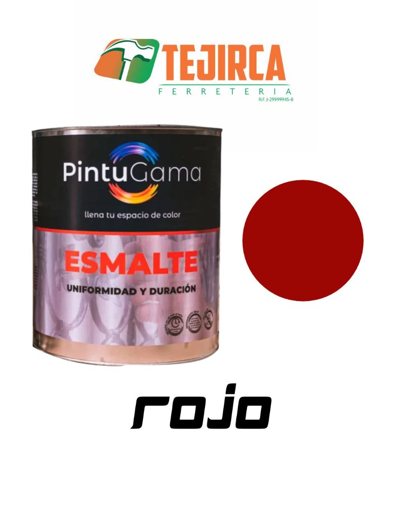 PINTURA ESMALTE ROJO GALON PINTUGAMA