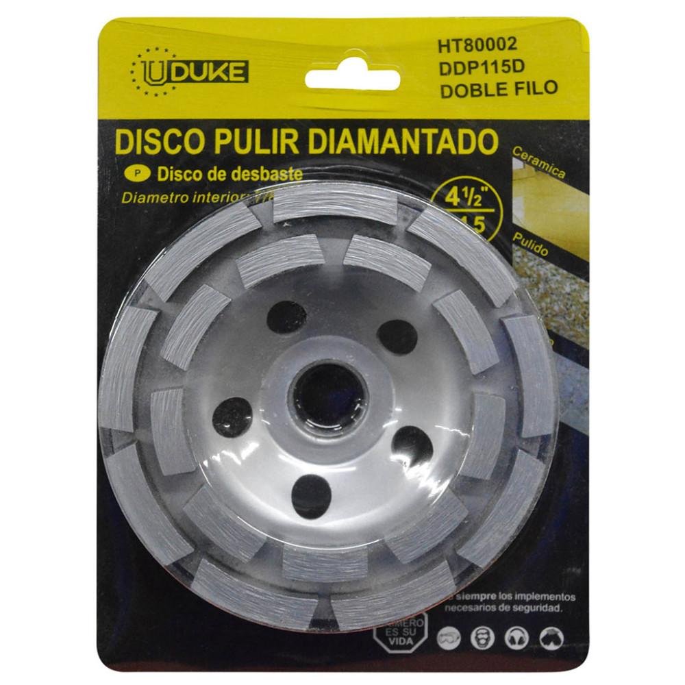 DISCO COPA DOBLE FILO P/ PULIR CONCRETO HT70066 UDUKE