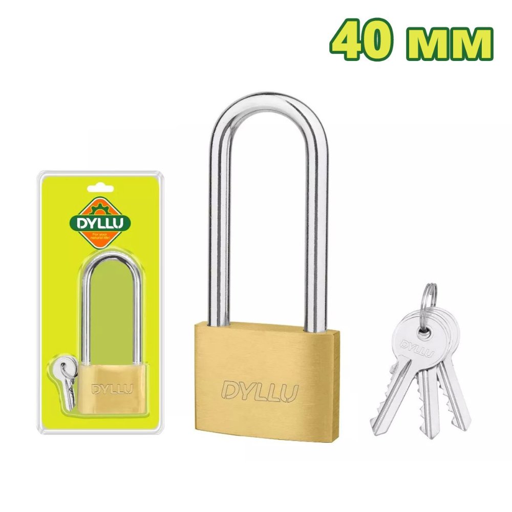 CANDADO DE BRONCE 40 MM ARCO LARGO DTPD2440 DYLLU