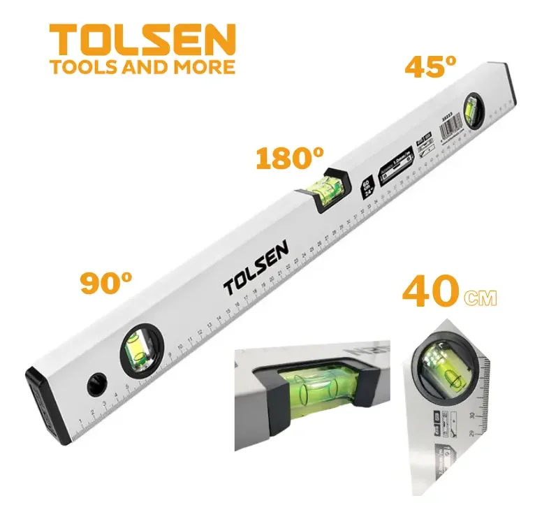 NIVEL ALUMINIO 40CM 35221 TOLSEN