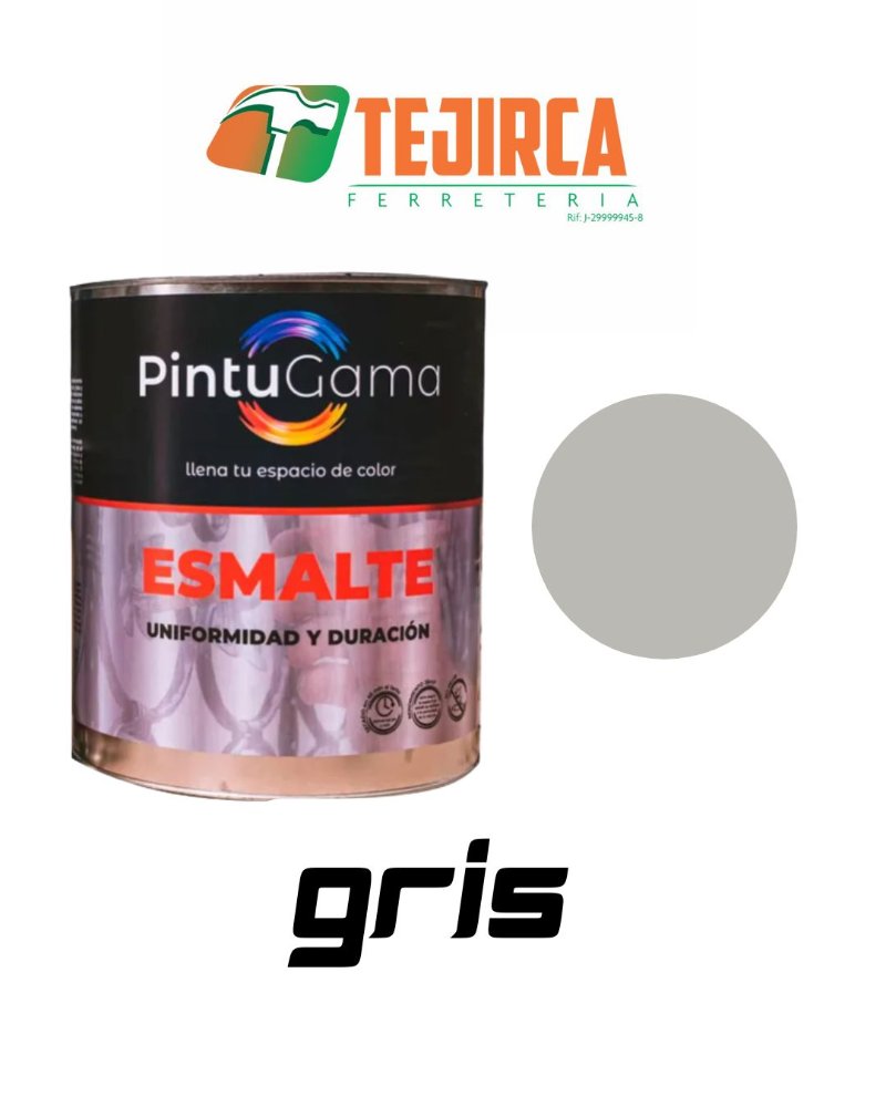 PINTURA ESMALTE GRIS GALON PINTUGAMA