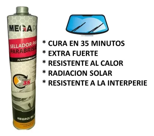 SELLADOR POLIURETANO NEGRO 300 ML MEGAPRO