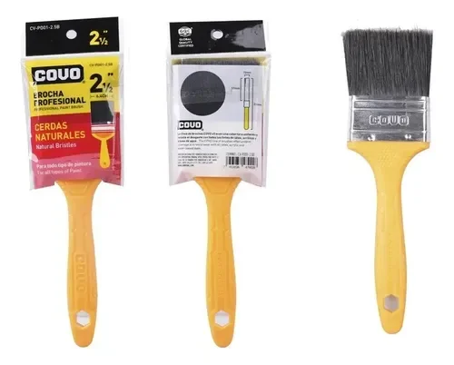 BROCHA M/PLASTICO 2 1/2" NEGRA COVO 5-734