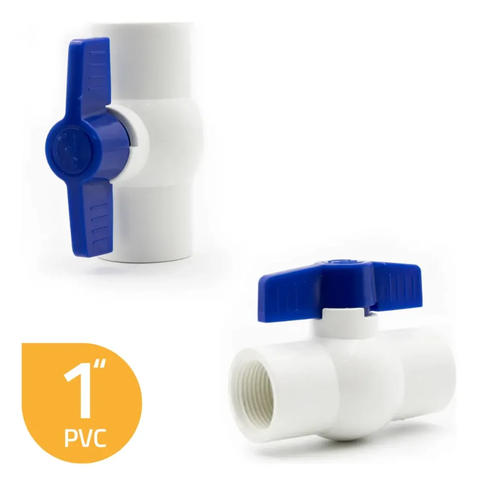 LLAVE D/PASO BOLA ROSCADA 1" PVC