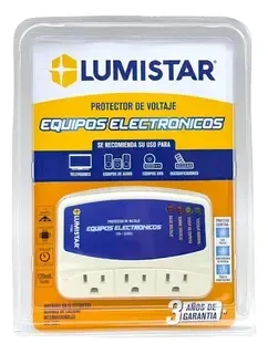 PROTECTOR P/EQUIPOS 3 TOMAS LUMISTAR