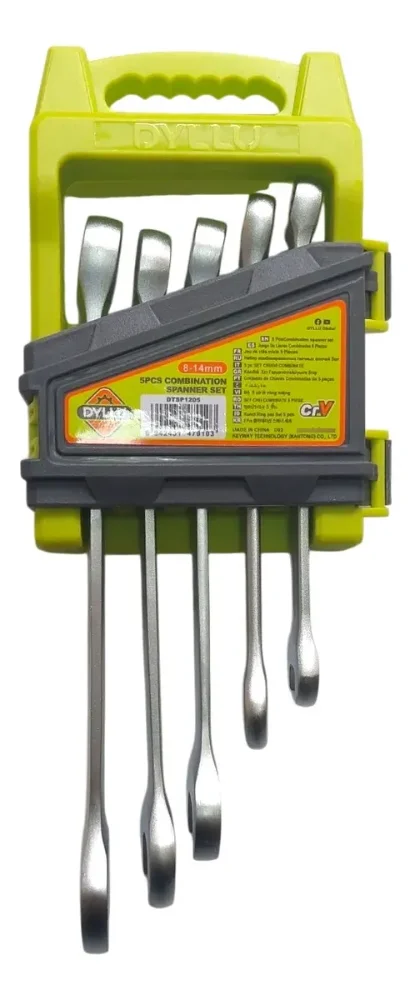 JUEGO DE LLAVES COMBINADAS 5 PZAS 8 - 14 MM DYLLU