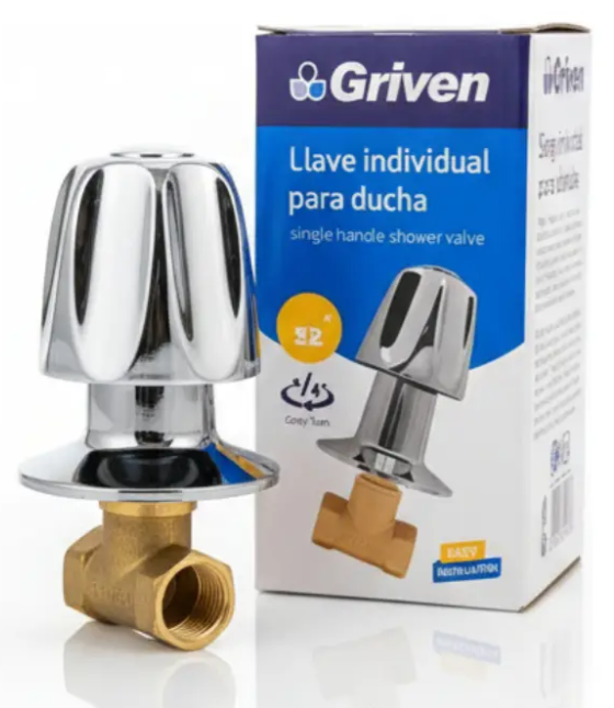 LLAVE P/DUCHA 8" MANILLA HEX LARGO GRIVEN 4-257