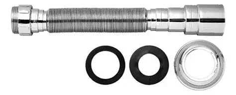 SIFON PLAST CROMADO EXTENSIBLE 1 1/2" Y 1 1/4" METAL ALIADOS