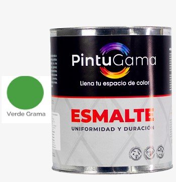 PINTURA ESMALTE VERDE GRAMA 1/4 GAL PINTUGAMA