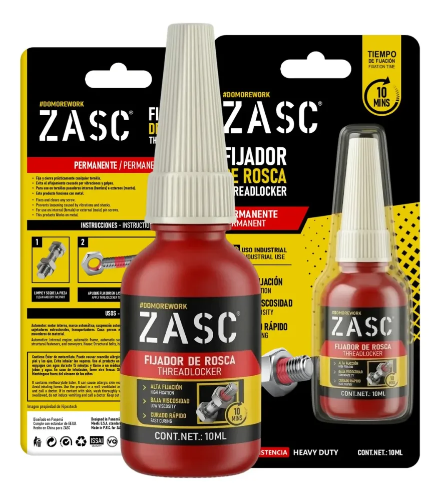 FIJADOR DE ROSCA ROJO 10ML MEGA