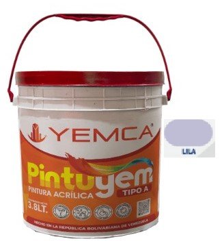 PINTURA TIPO A LILA GALON YEMCA