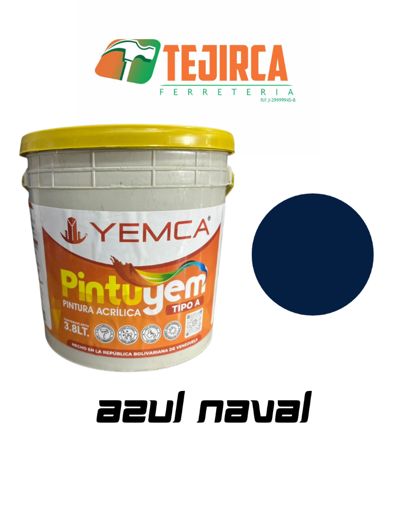PINTURA TIPO A AZUL NAVAL GALON YEMCA