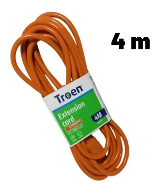 EXTENSION ELECT.DOMESTICA  6 MTS 2 X 16 NARANJA 4-020 TROEN