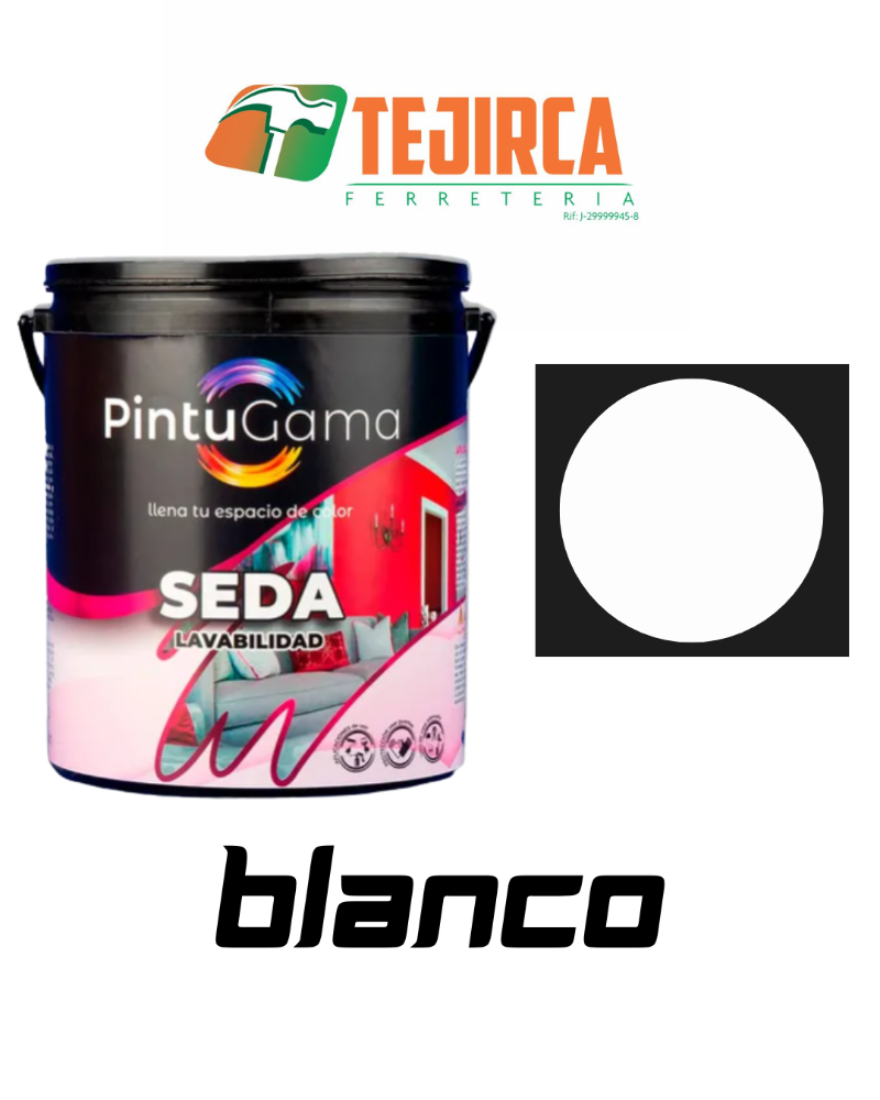 PINTURA BRILLO DE SEDA BLANCO CUÑETE PINTUGAMA