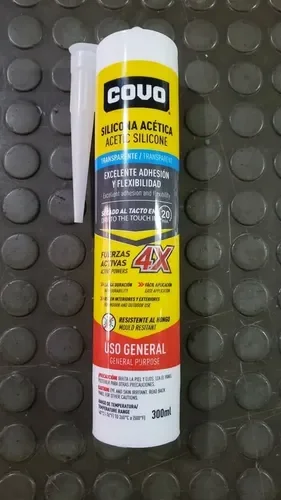 SILICON CARTUCHO TRANSPARENTE RTV 300 ML COVO 4-867