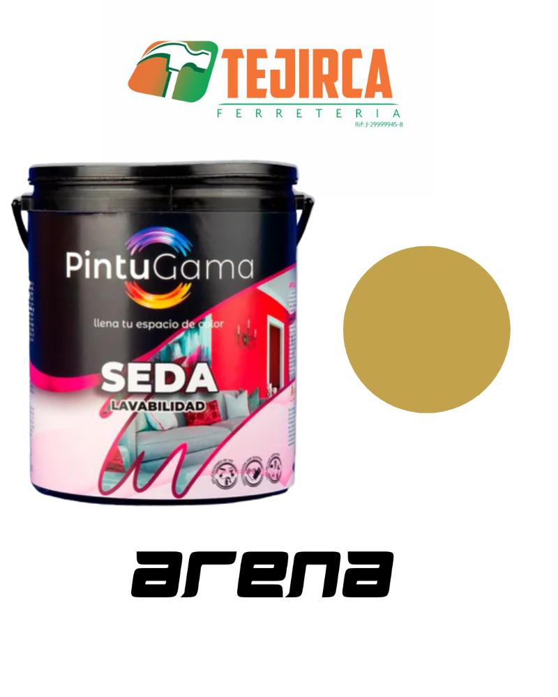 PINTURA BRILLO DE SEDA ARENA GALON PINTUGAMA