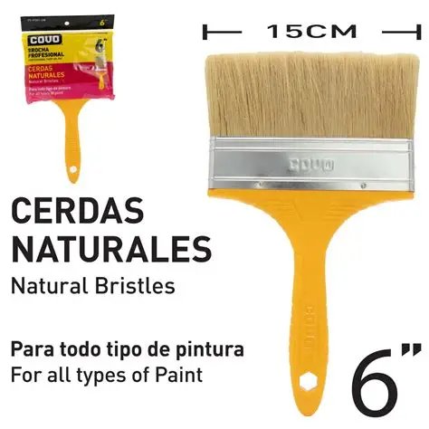BROCHA M/PLASTICO 6" BLANCA COVO 8-558