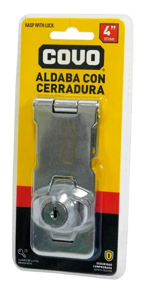 CERRADURA CON ALDABA 4" COVO 4-189
