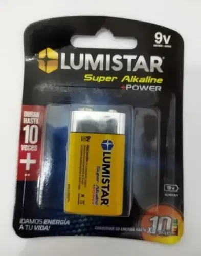 PILA 9 V ALCALINA LUMISTAR
