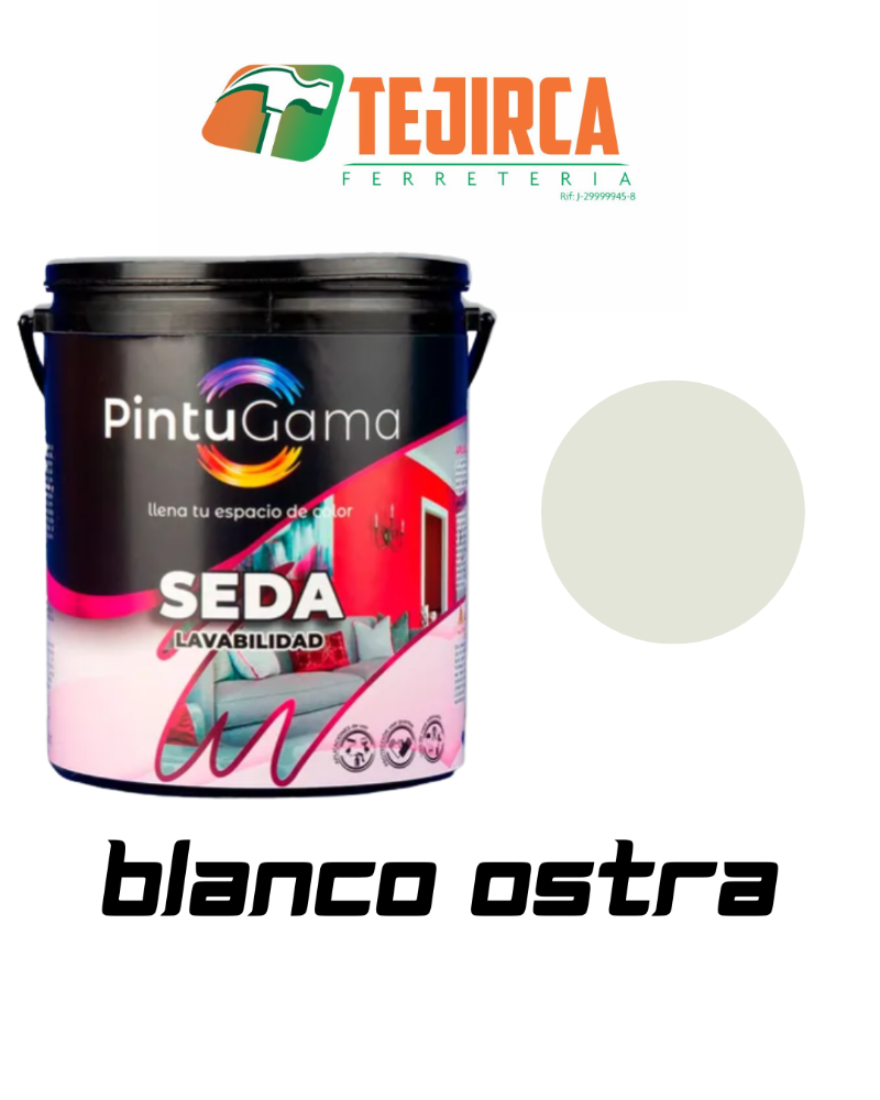 PINTURA BRILLO DE SEDA BLANCO OSTRA GALON PINTUGAMA