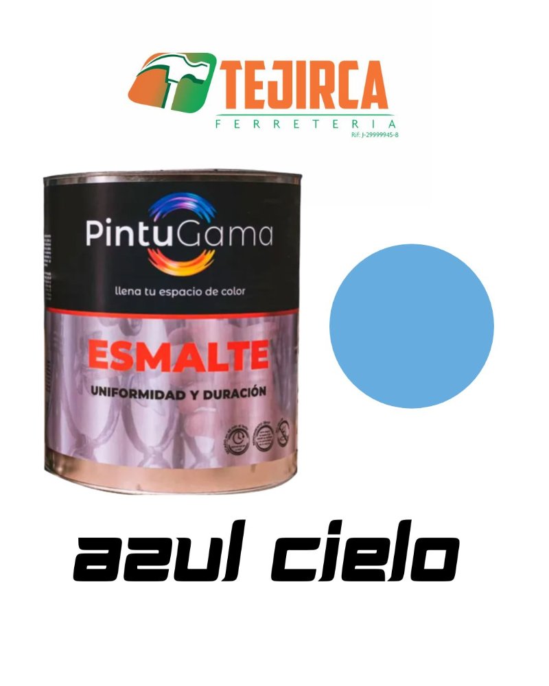PINTURA ESMALTE AZUL CIELO 1/4 GAL PINTUGAMA