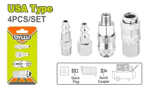 KIT ACOPLES P/ COMPRESOR 5 PZAS DYLLU