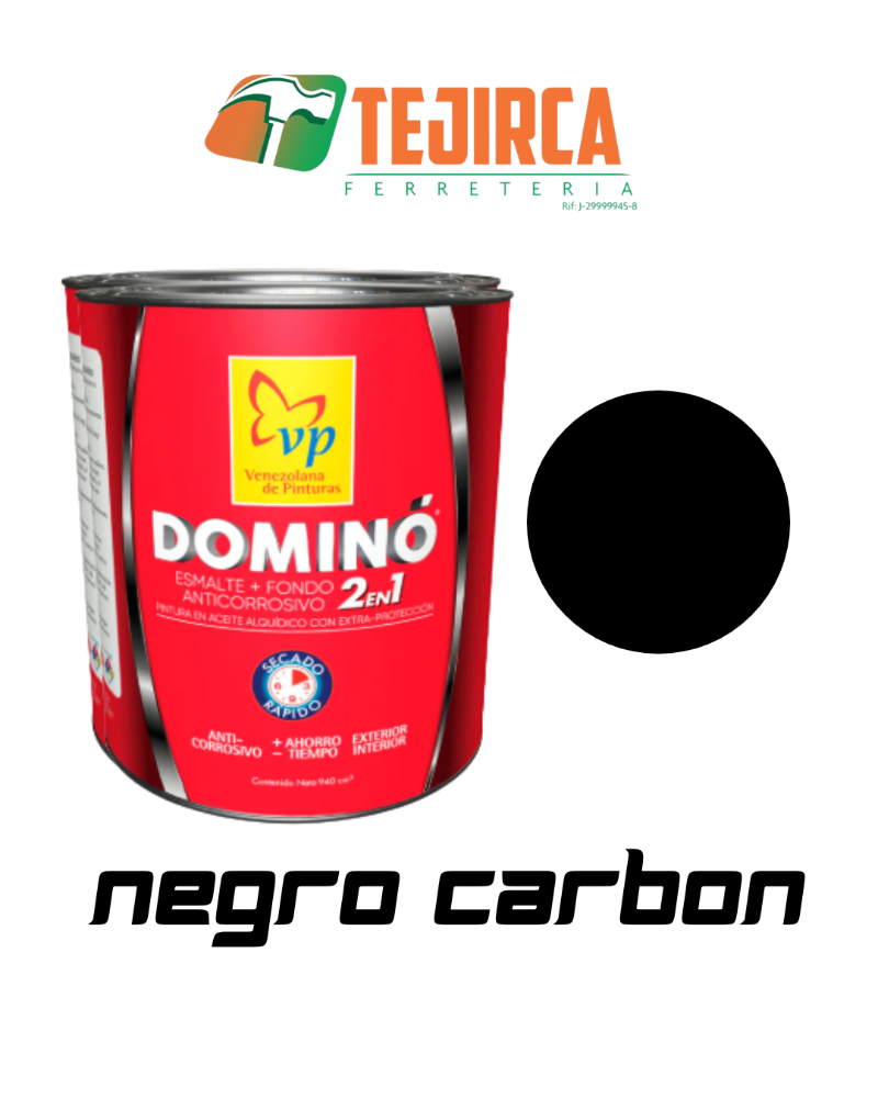 PINTURA ESMALTE 2 EN 1 NEGRO BRILLANTE GALON VP