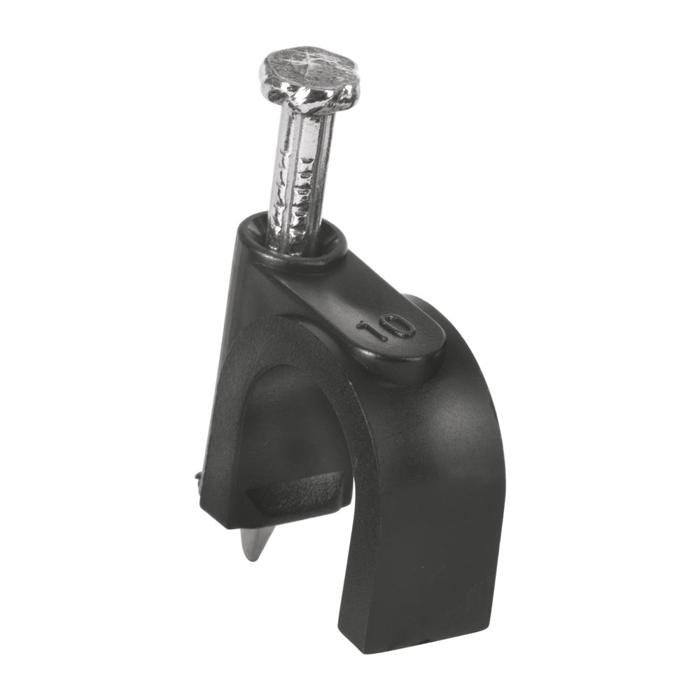GRAPA PLAST/REDONDA NEGRA # 10 MM COVO 6-172
