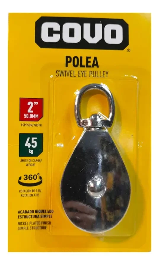 POLEA SIMPLE 2" 90 KG COVO