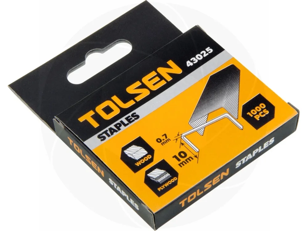 GRAPA P/TAPICERIA 1/4 X 0.70 MM  1.000 PZAS TOLSEN