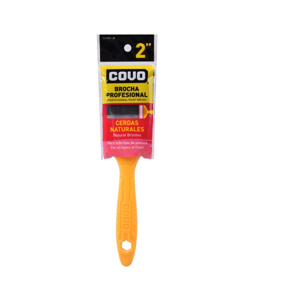 BROCHA M/PLASTICO 2" NEGRA COVO 5-733