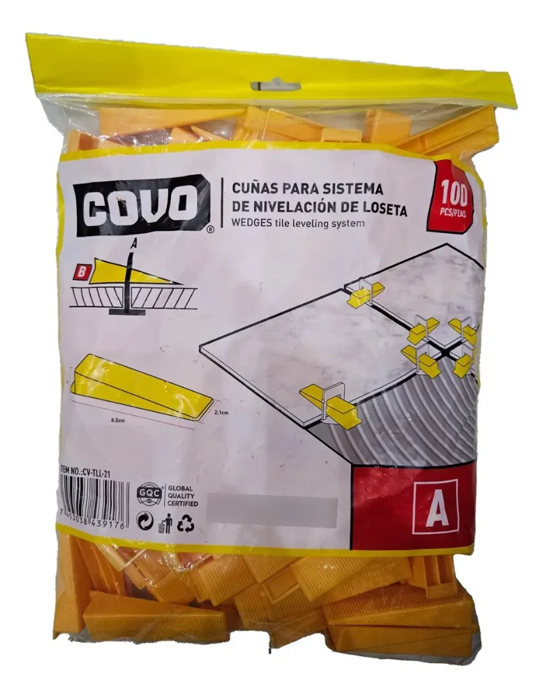 CUÑAS P/ CERAMICA NIVELACION 100 PZAS COVO