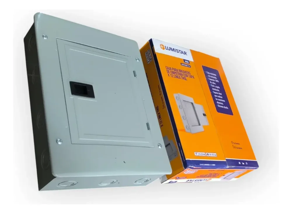 TABLERO 12 CIRCUITOS  C/TAPA 110-220V LUMISTAR