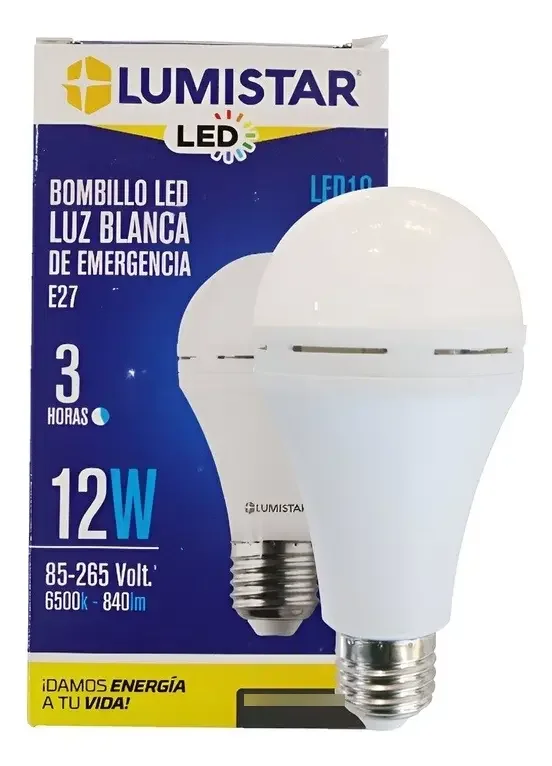 BOMBILLO RECARGABLE LED 12 W LUMISTAR