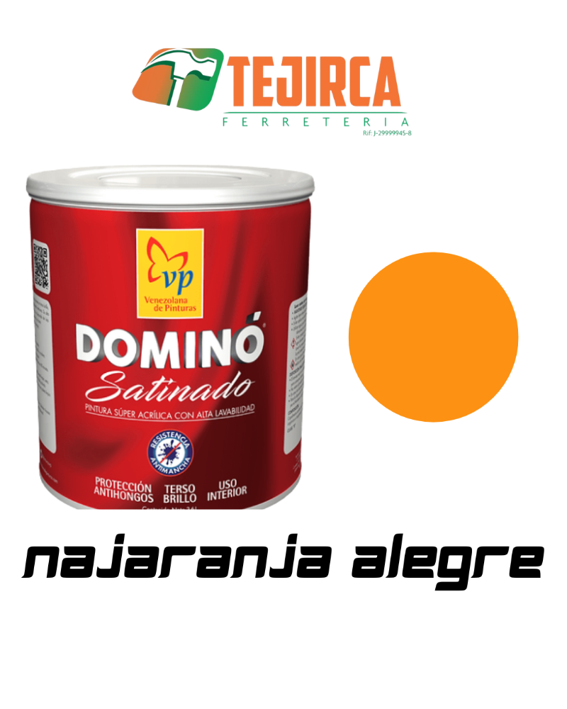 PINTURA BRILLO DE SEDA NARANJA ALEGRE GALON VP