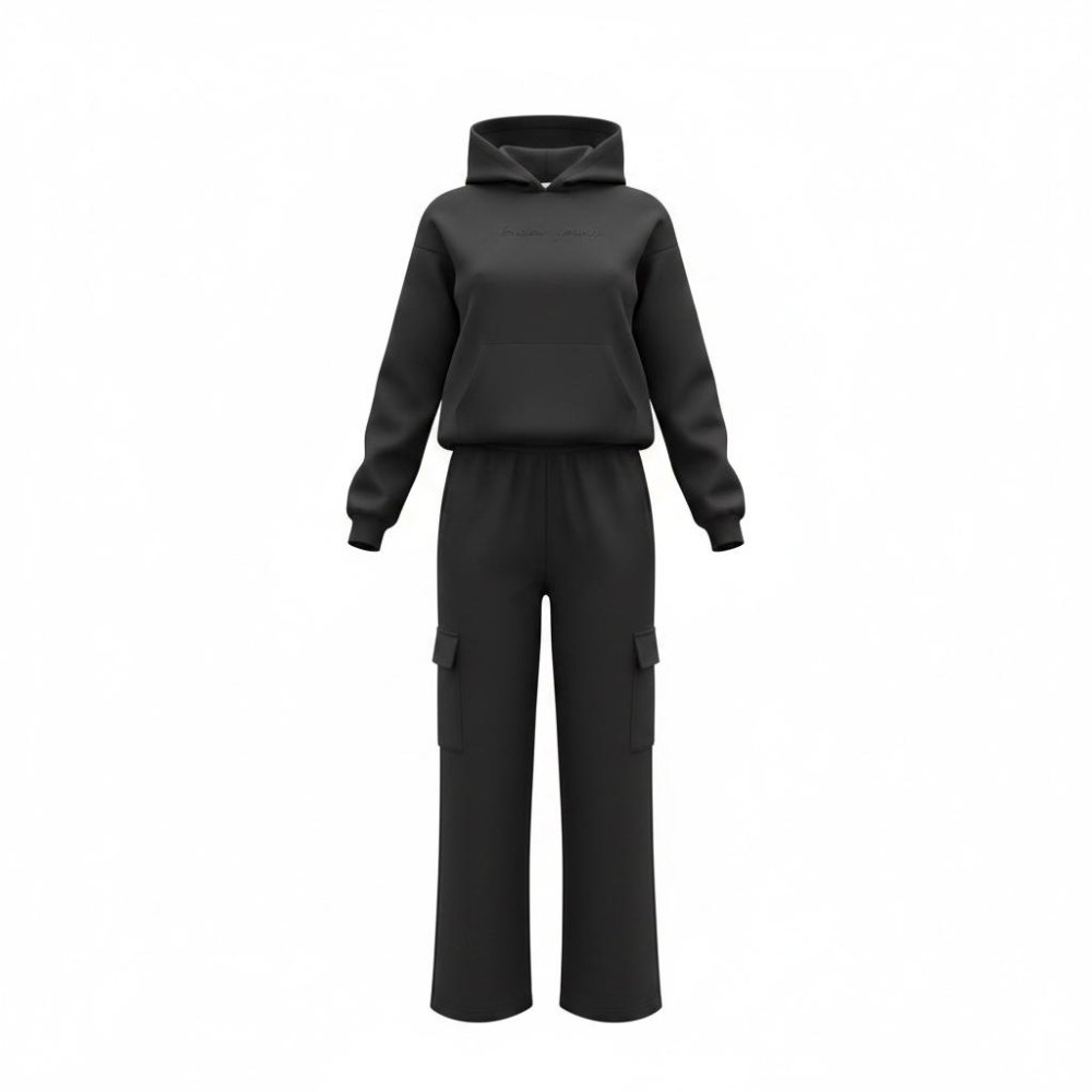 Conjunto deportivo Hoja Verde Negro