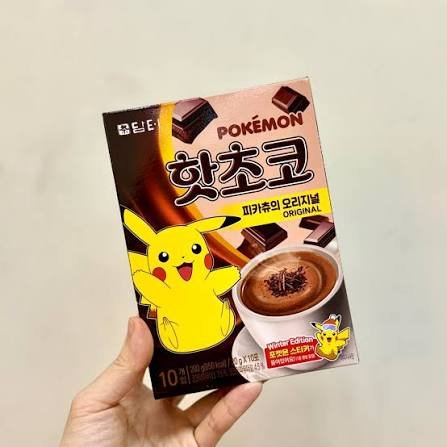 Pokemon chocolate caliente caja